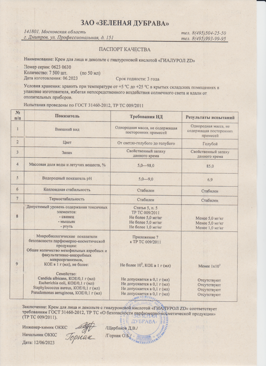 Паспорт №062023